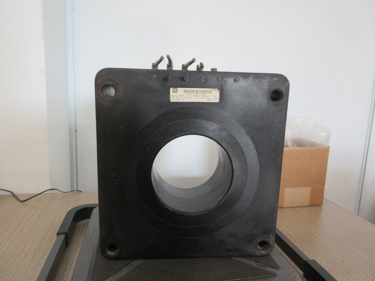 Square D Current Transformer 311-122-001 Ratio 1200:5A 600V 60Hz 10KV BIL Used