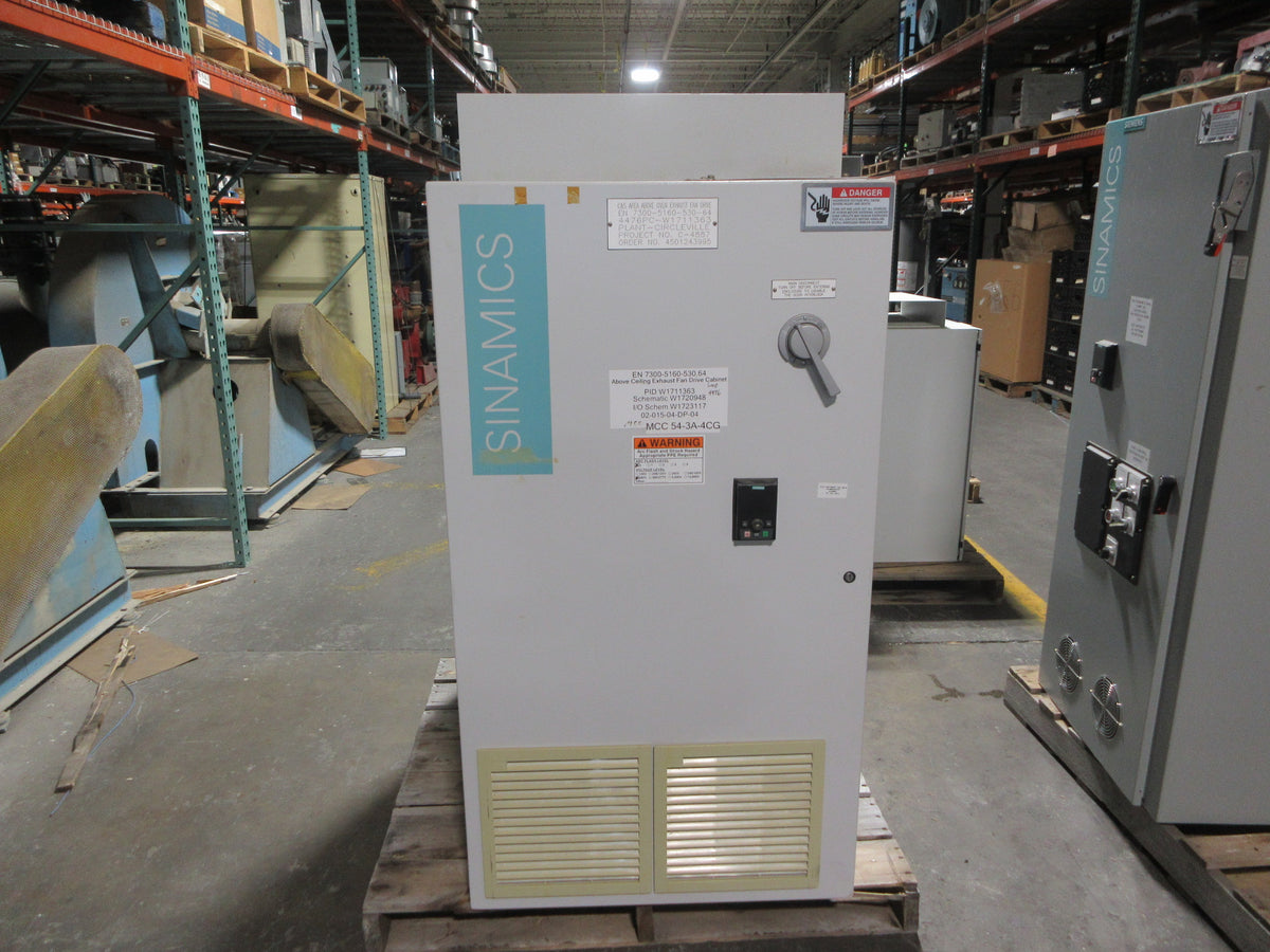 Siemens Sinamics G120 AC Drive 6SL3224-0BE33-0UA0 50HP 3Ph Used
