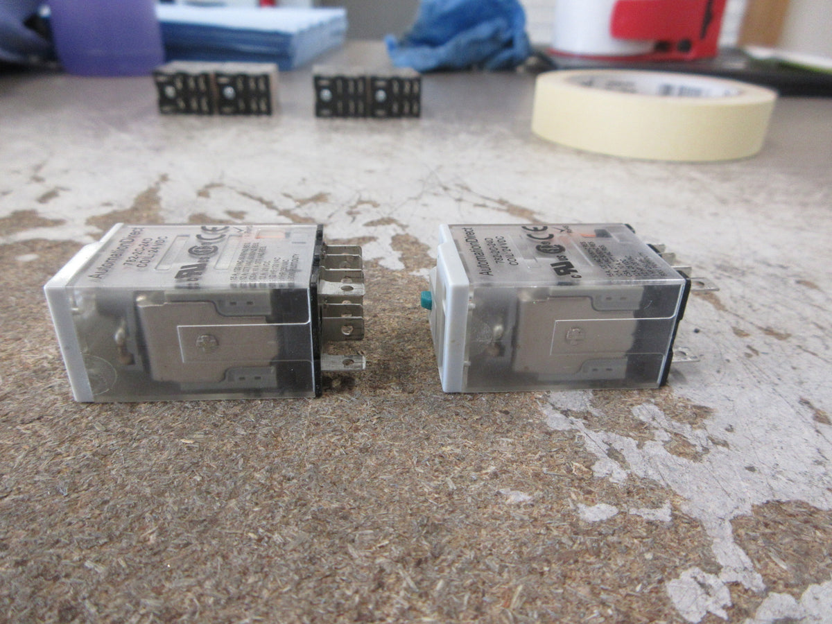 Automation Direct Relay 782-2C-24D 24VDC Coil *Lot of 2* Used