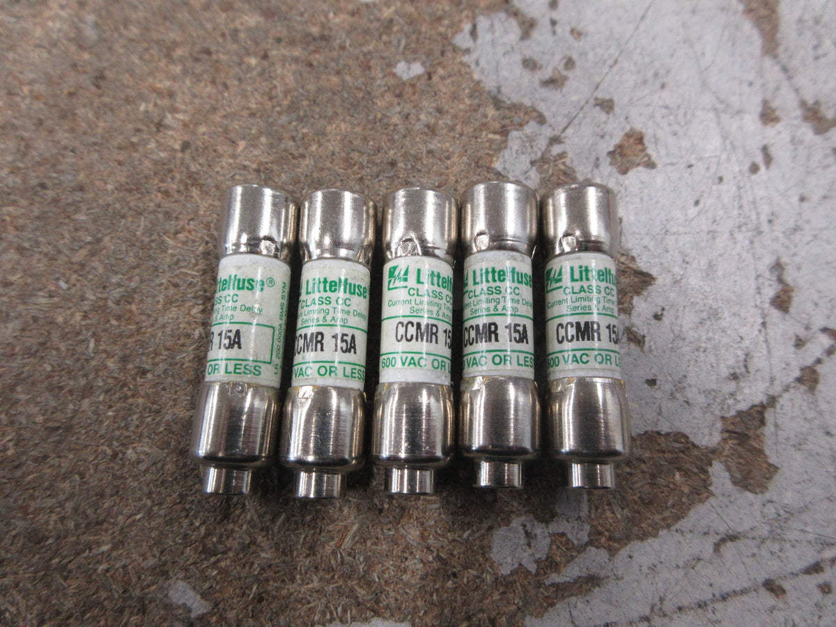Littelfuse Fuse CCMR-15A 600V 15A *Lot of 5* Used