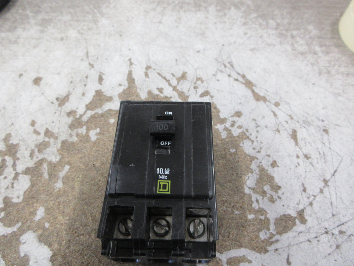 Square D Clip-On Circuit Breaker QO3100 100A 240V 3P Used