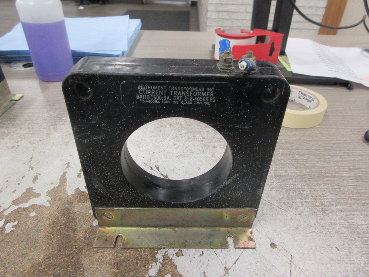 Instrument Transformers Current Transformer 858-40568-80 Ratio 1500:5A 600V Used