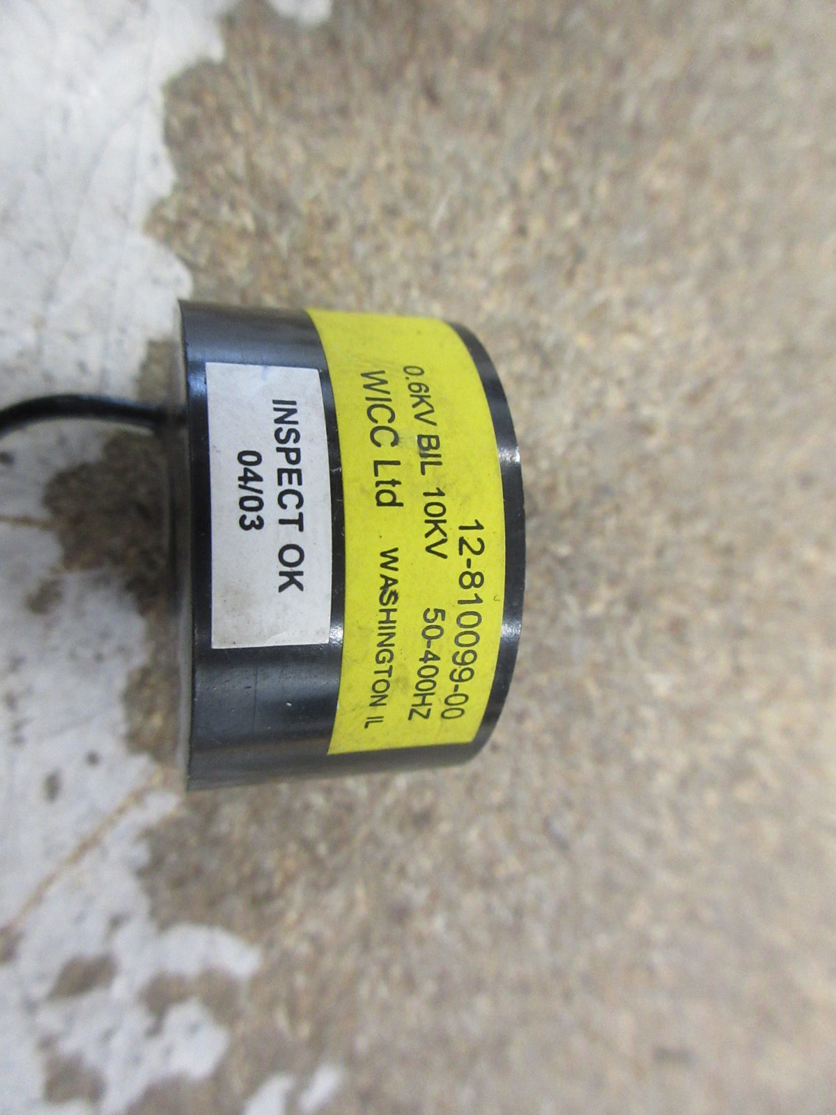 Liebert Current Transformer CT2638-08 Ratio 35:0.175A 600V 50-400Hz Used