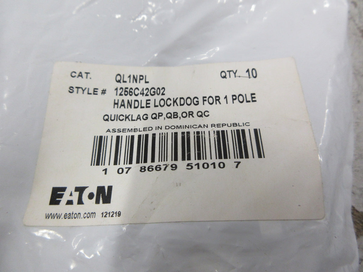 Eaton Quicklag Handle Lockdog QL1NPL Style #: 1256C42G02 1P New Surplus