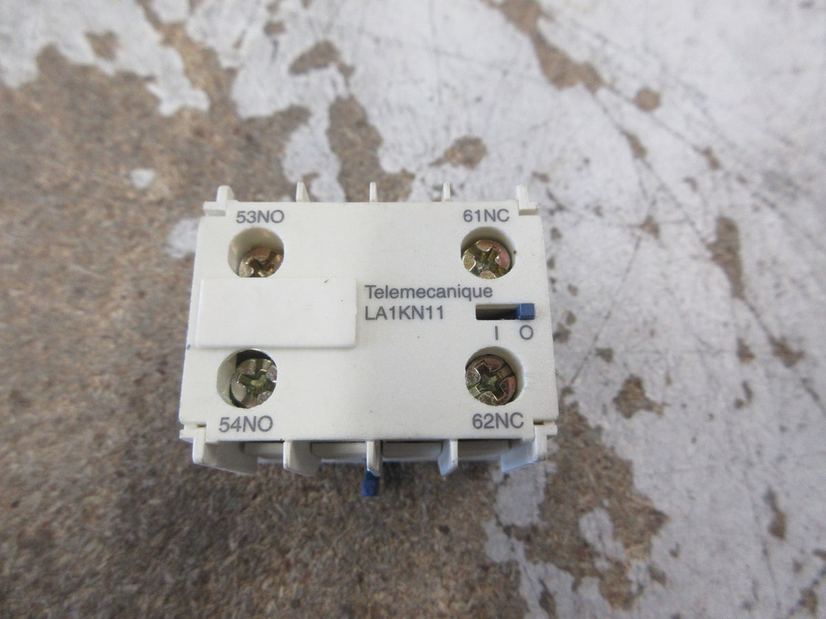 Telemecanique Aux Contact Block LA1KN11 Used