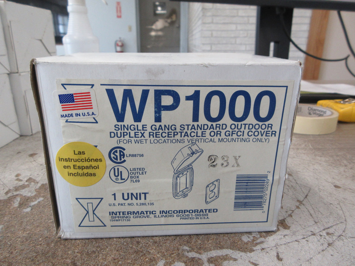 Intermatic Outdoor Duplex Receptacle Cover WP1000 Single-Gang New Surplus