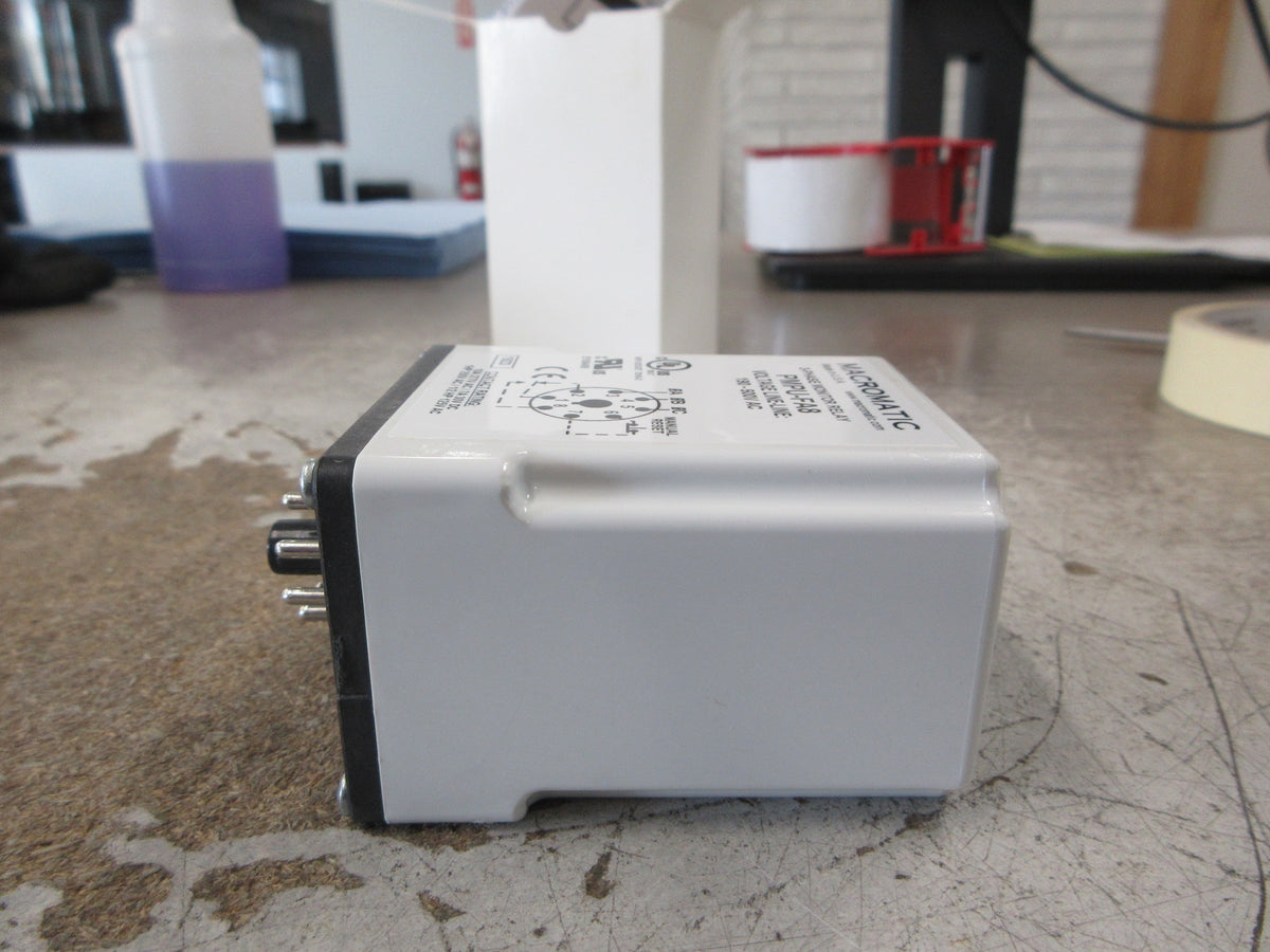 Macromatic Phase Monitor Relay PMPU-FA8 190-500V 3Ph New Surplus