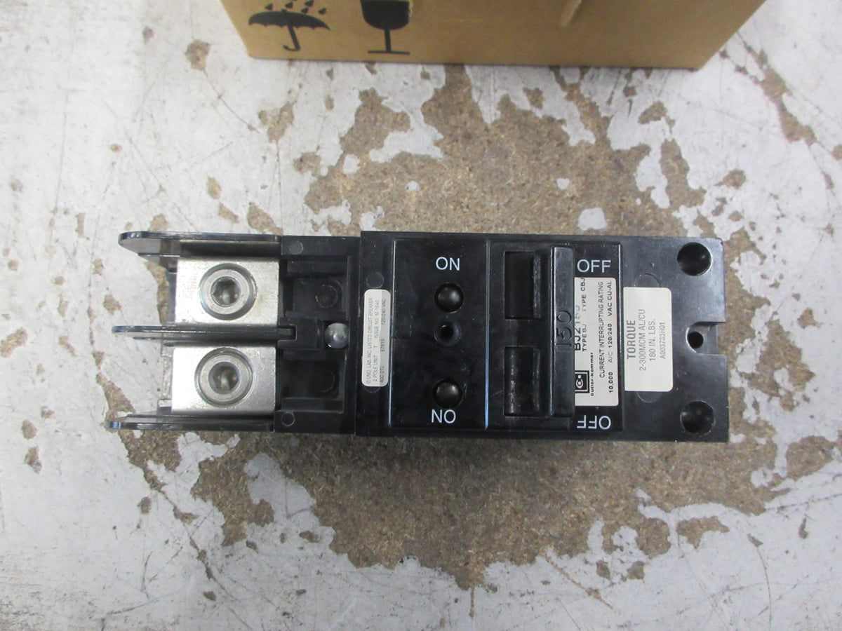 Cutler-Hammer Circuit Breaker BJ2150 150A 120/240V 2P New Surplus