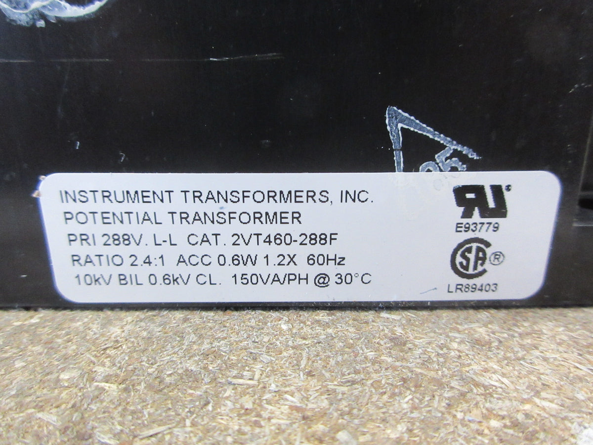 Instrument Transformers Potential Transformer 2VT460-288F Pri: 288V Used