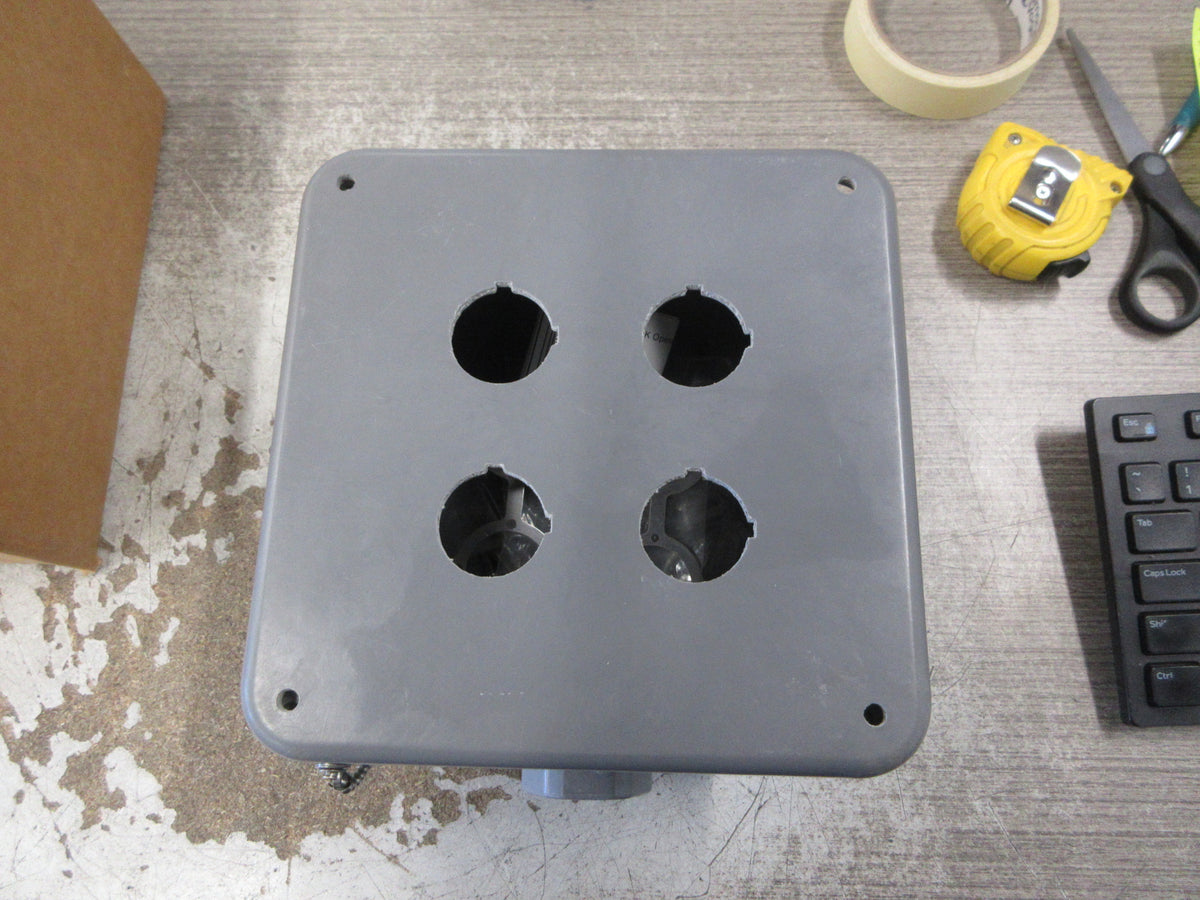 Square D Pushbutton Enclosure 9001 SKY-4 Ser. D 4-Position Nema 4X New Surplus