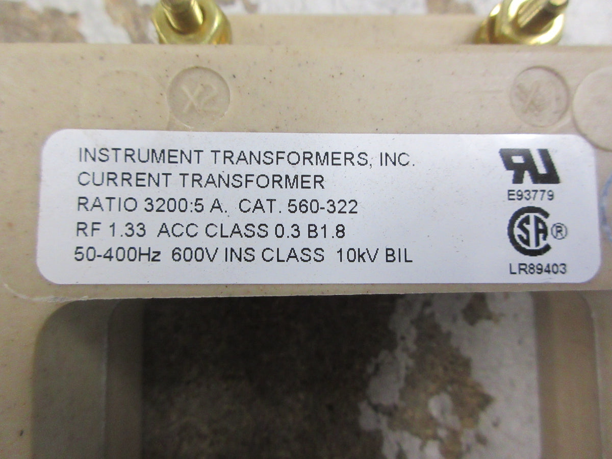 Instrument Transformers Current Transformer 560-322 Ratio 3200:5A New Surplus