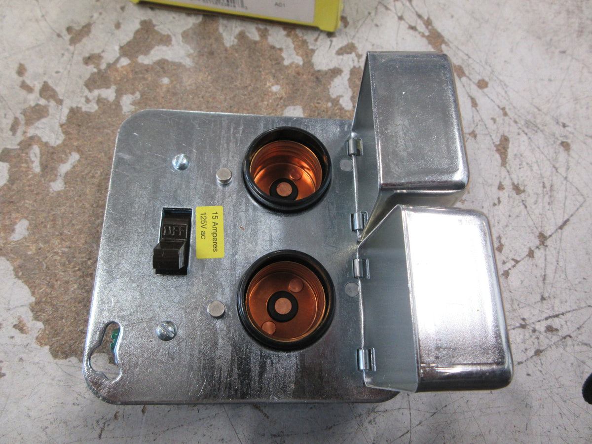 Bussmann Buss Fusetron Switch & Two Fuseholder Box-Cover Unit STY New Surplus