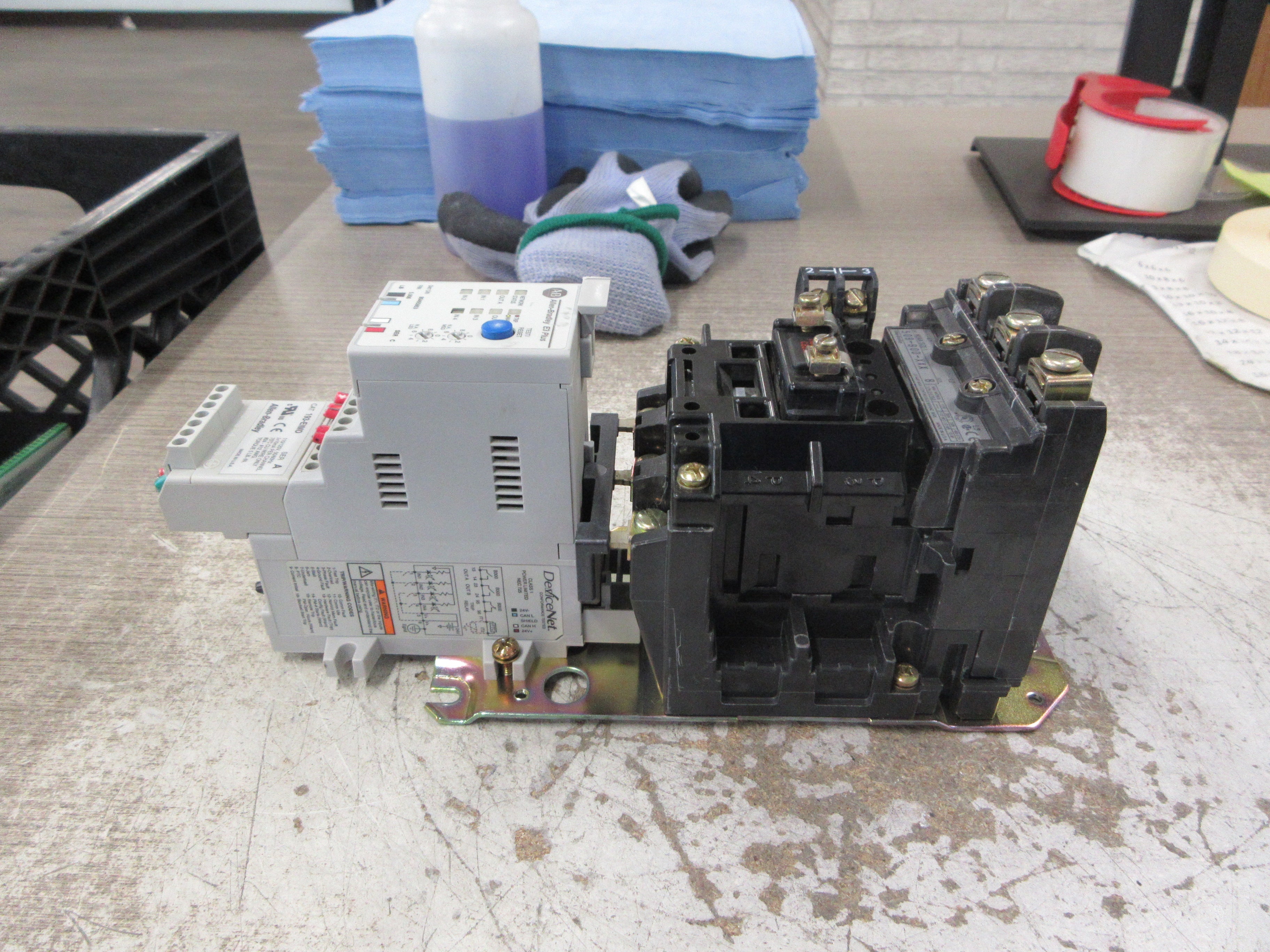 Allen-Bradley Size 1 Starter 509-BOD-XX/592-EC2CC 115-120V Coil Trip: 5-25A Used