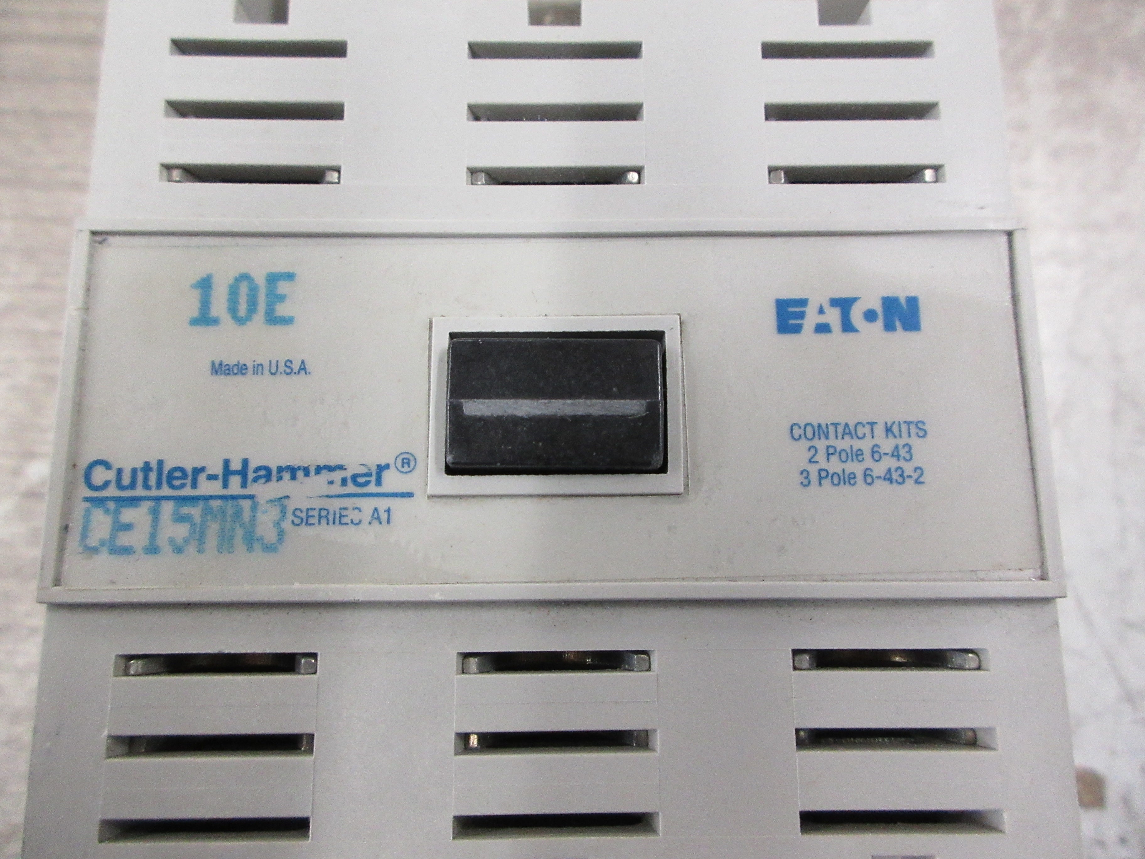 Cutler-Hammer Contactor CE15MN3 Ser. A1 120V Coil 105A 600V Used