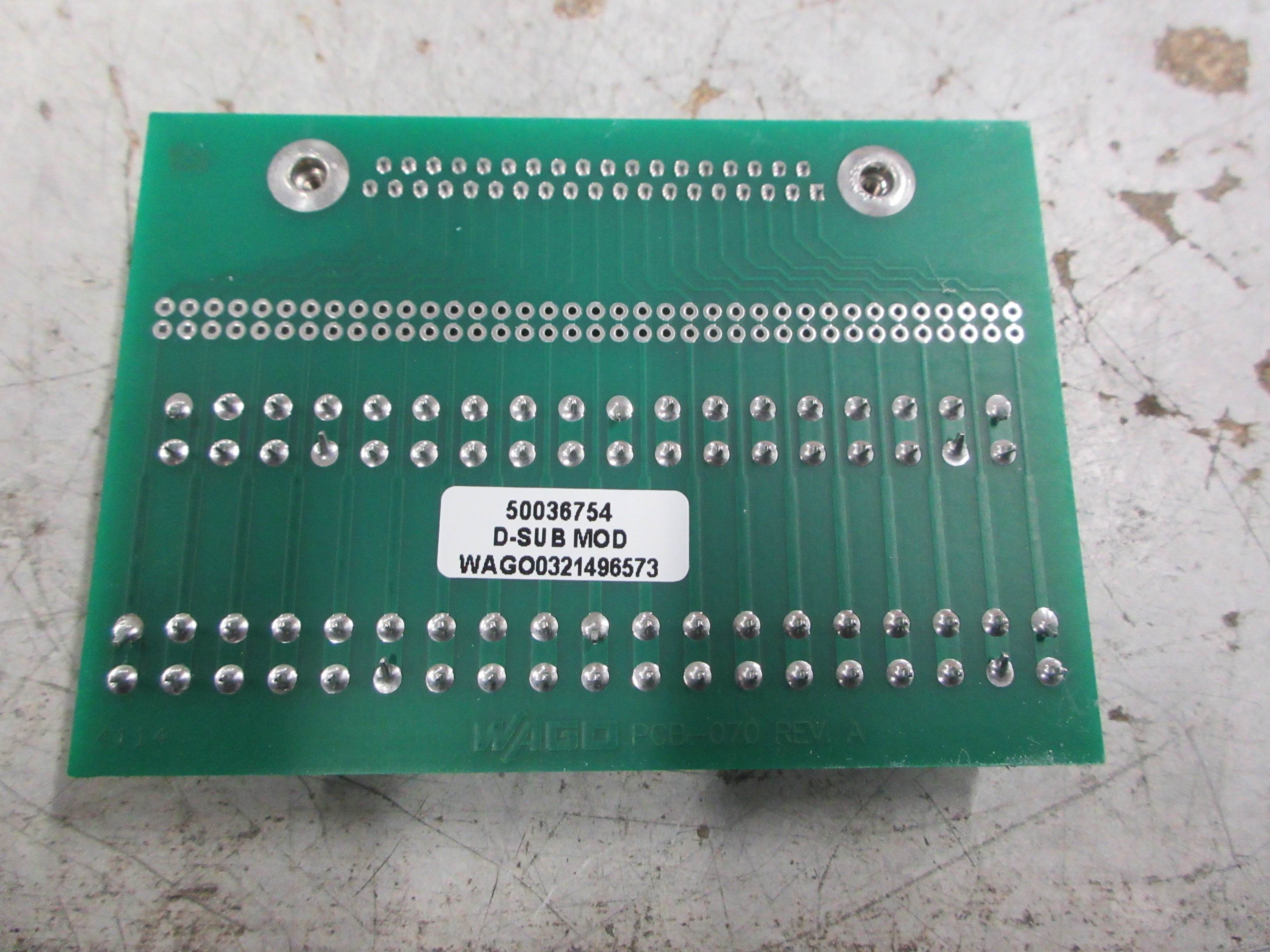 Wago D-Sub Module 50036754 Used