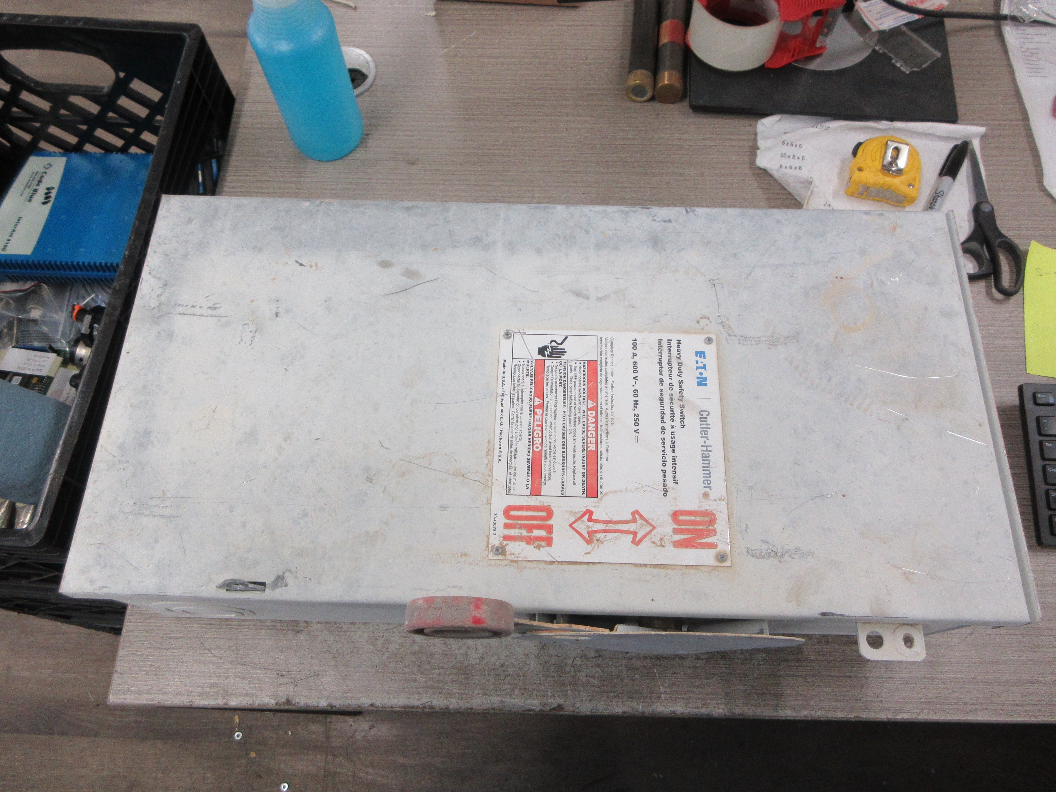 Eaton Fusible 3R Safety Switch/Disconnect DH363FRK 100A 600V 3P Used