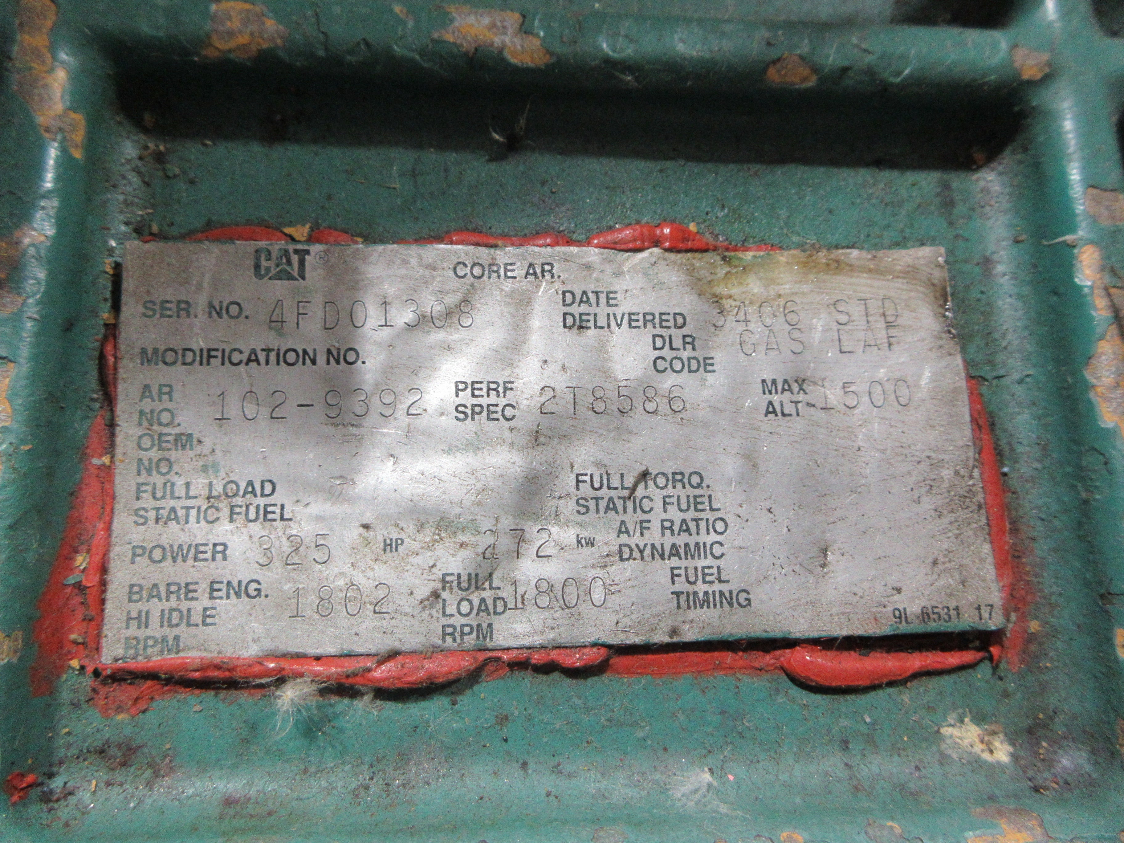 York Gas Engine Drive Chiller YBMCMCHO-G3406A 325HP Used