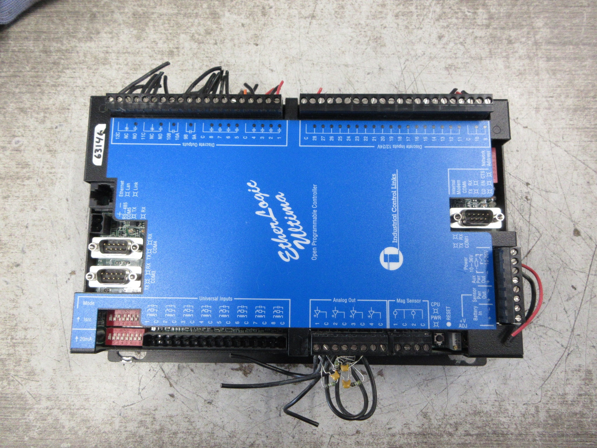 Industrial Control Links EtherLogic Ultima Open Programmable Controller Used