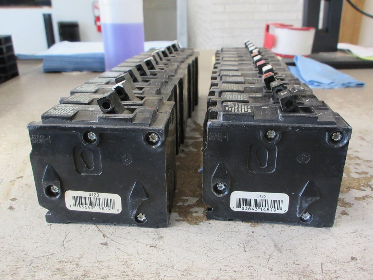 Siemens/ITE Circuit Breaker Q120 20A 120/240V 1P *Lot of 24* Clip On Used