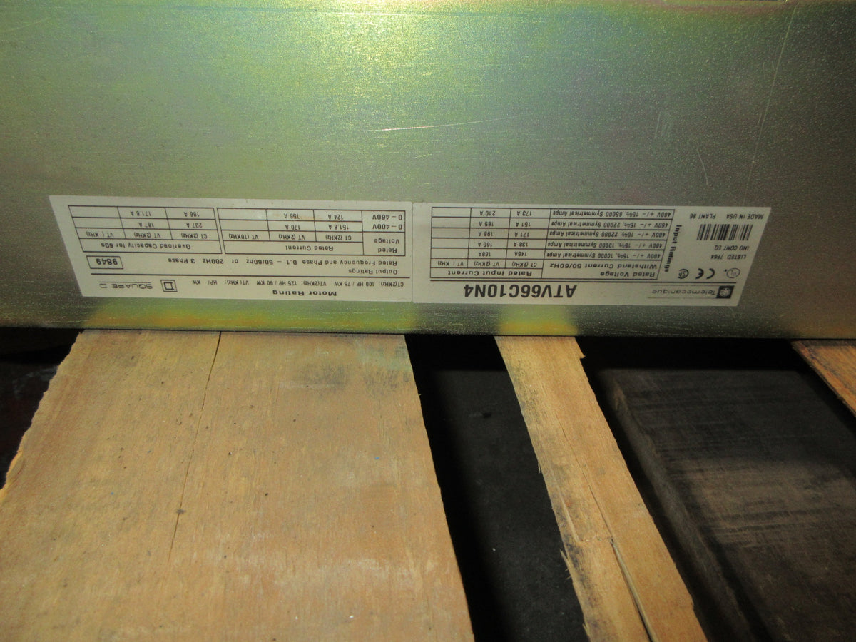 Square D Altivar 66 AC Drive ATV66C10N4 100HP 3Ph Input: 460V , 151A Used