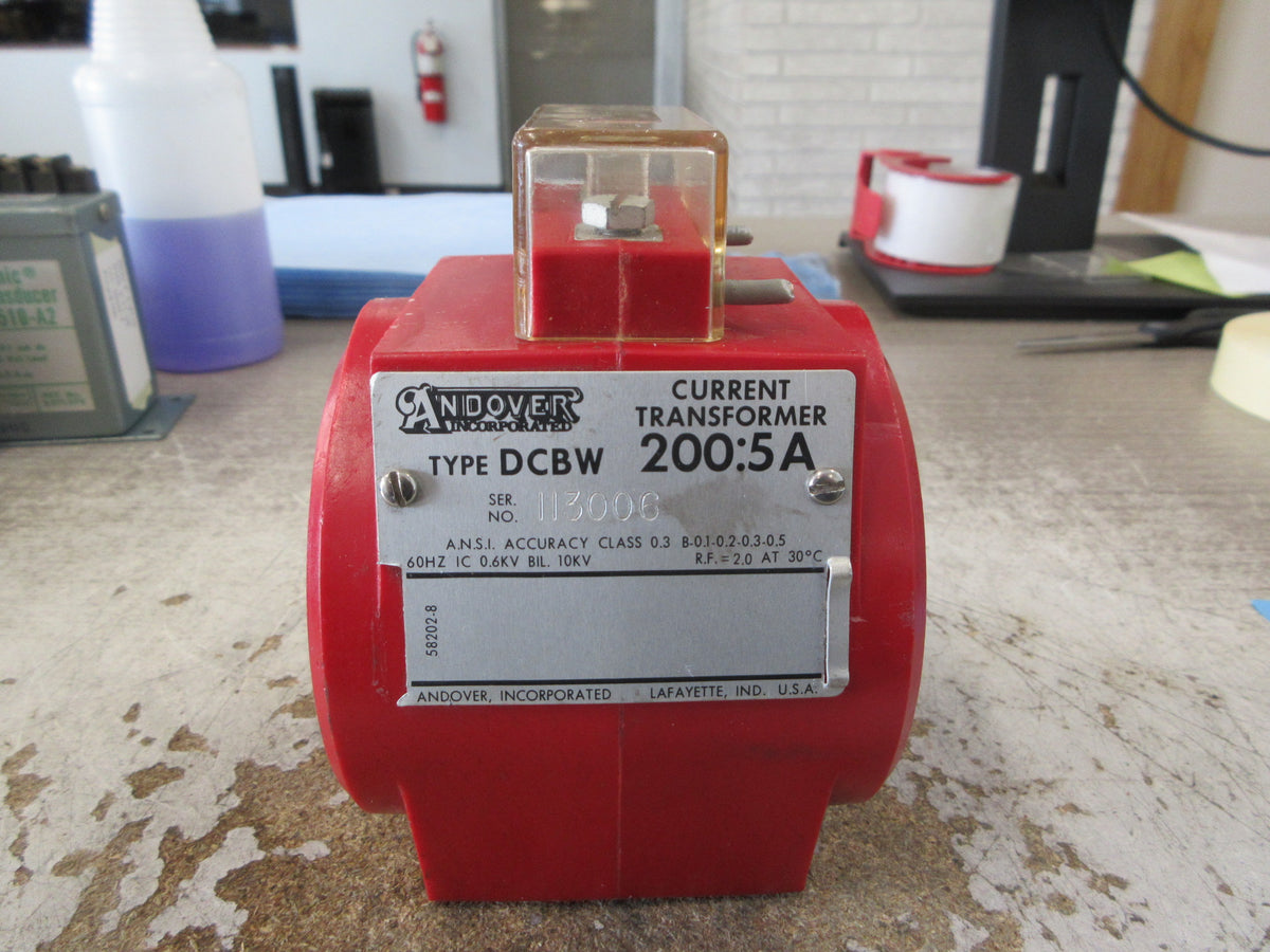 Duncan Current Transformer DCBW Ratio 200:5A 600V 60Hz 10KV BIL Used