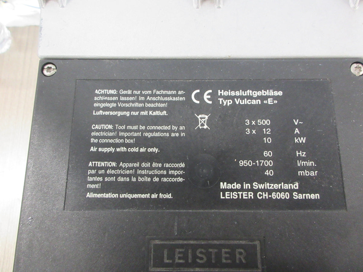 Leister Vulcan System G56A2 0.09 Kw 265/460V 0.5/0.3A 3350RPM Used