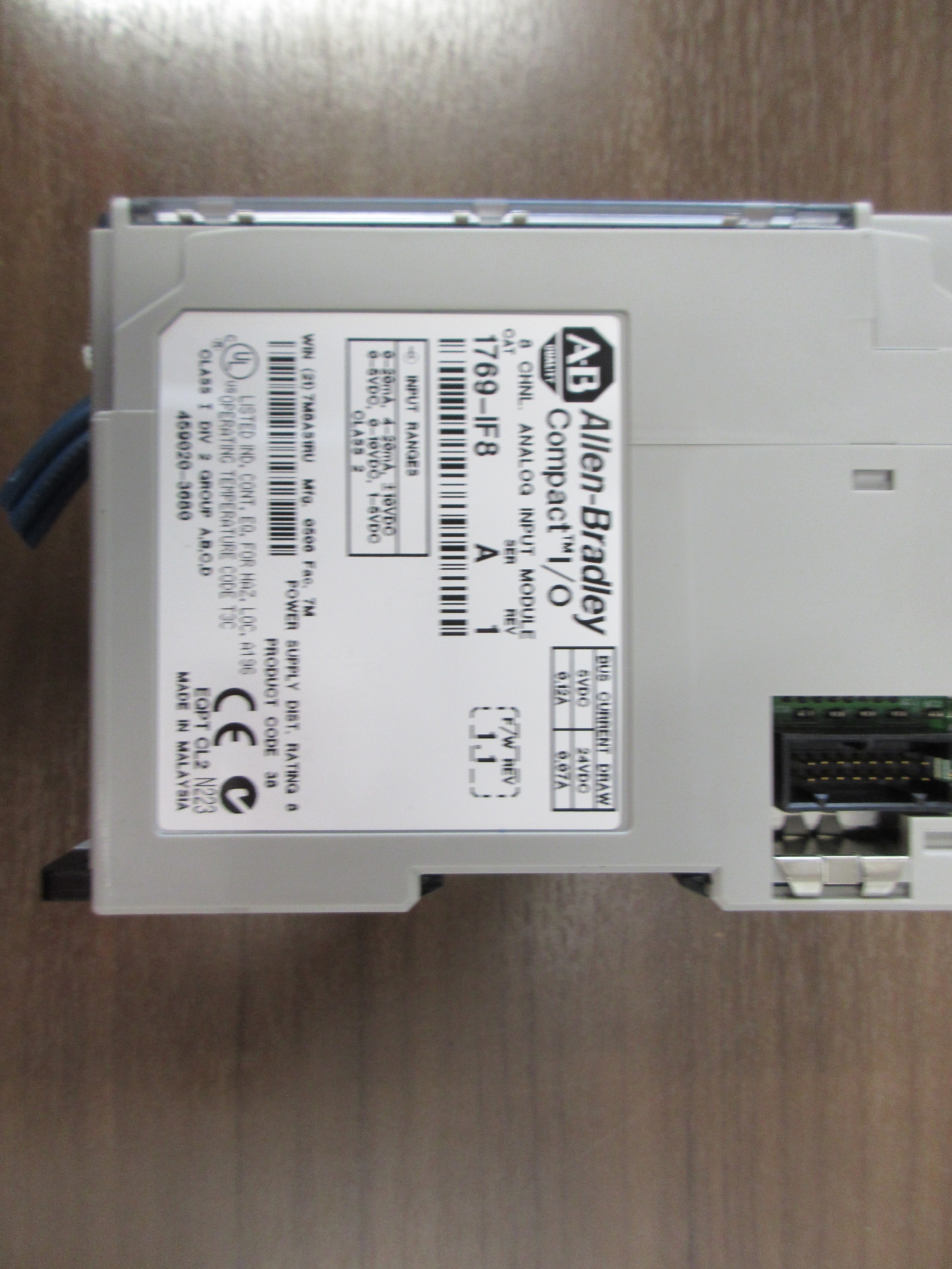 Allen-Bradley Compart I/O Analog Input Module 1769-IF8 Ser. A Rev.1 8-Ch Used