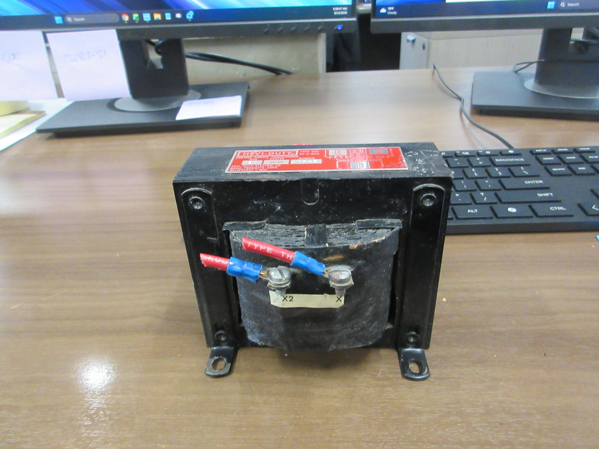 Hevi- Duty Type 520 Control Transformer 47645 0.20 KVA Pri: 240/480V Sec: 120V 50/60Hz Used