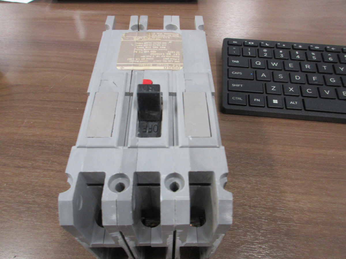 Gould ITE Circuit Breaker E43B050 50A 480V 3P (3) Lugs Used