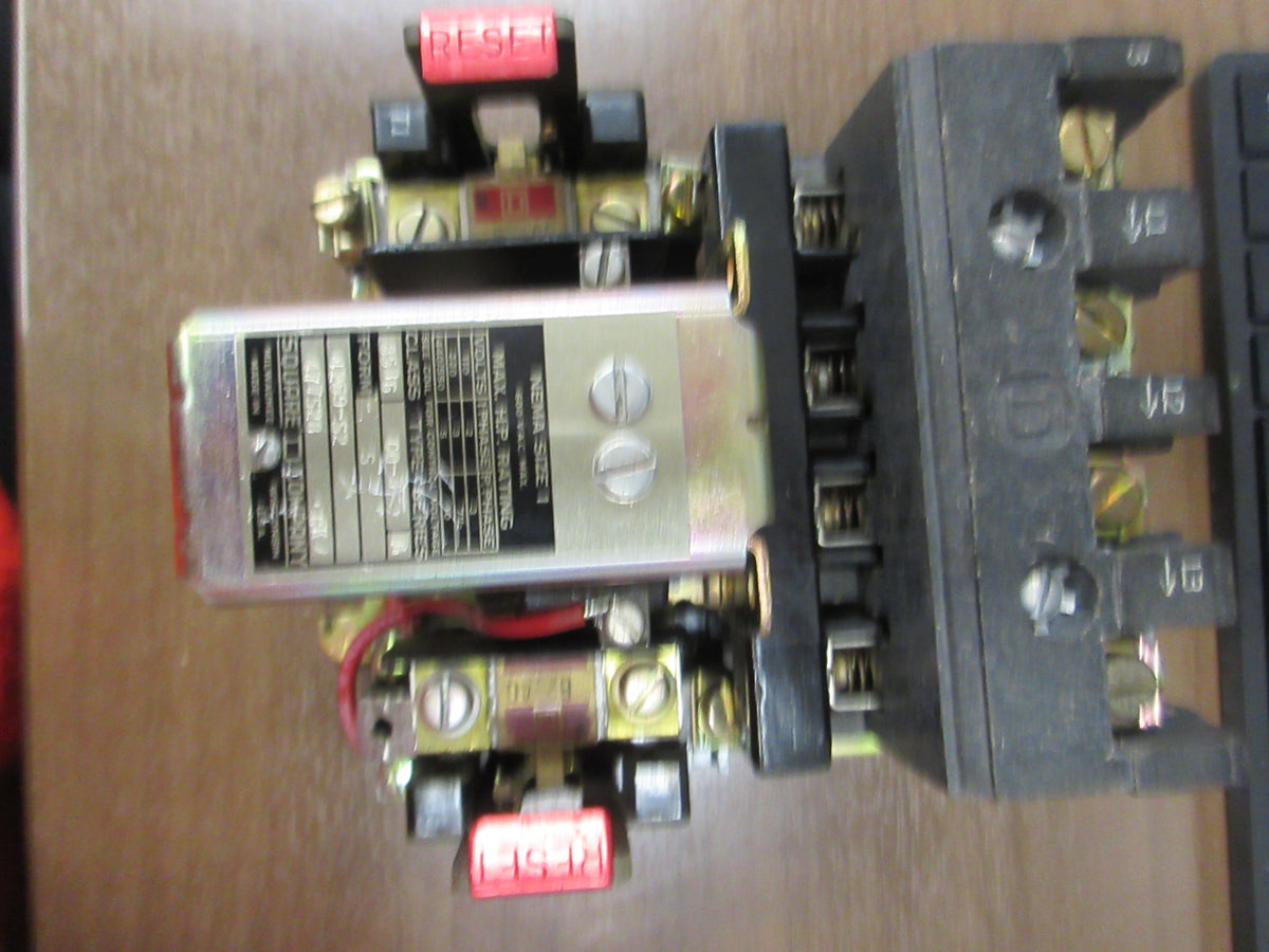 Square D Size1 Starter 8536 CO-3 S Ser. A 120V Coil 600V Used