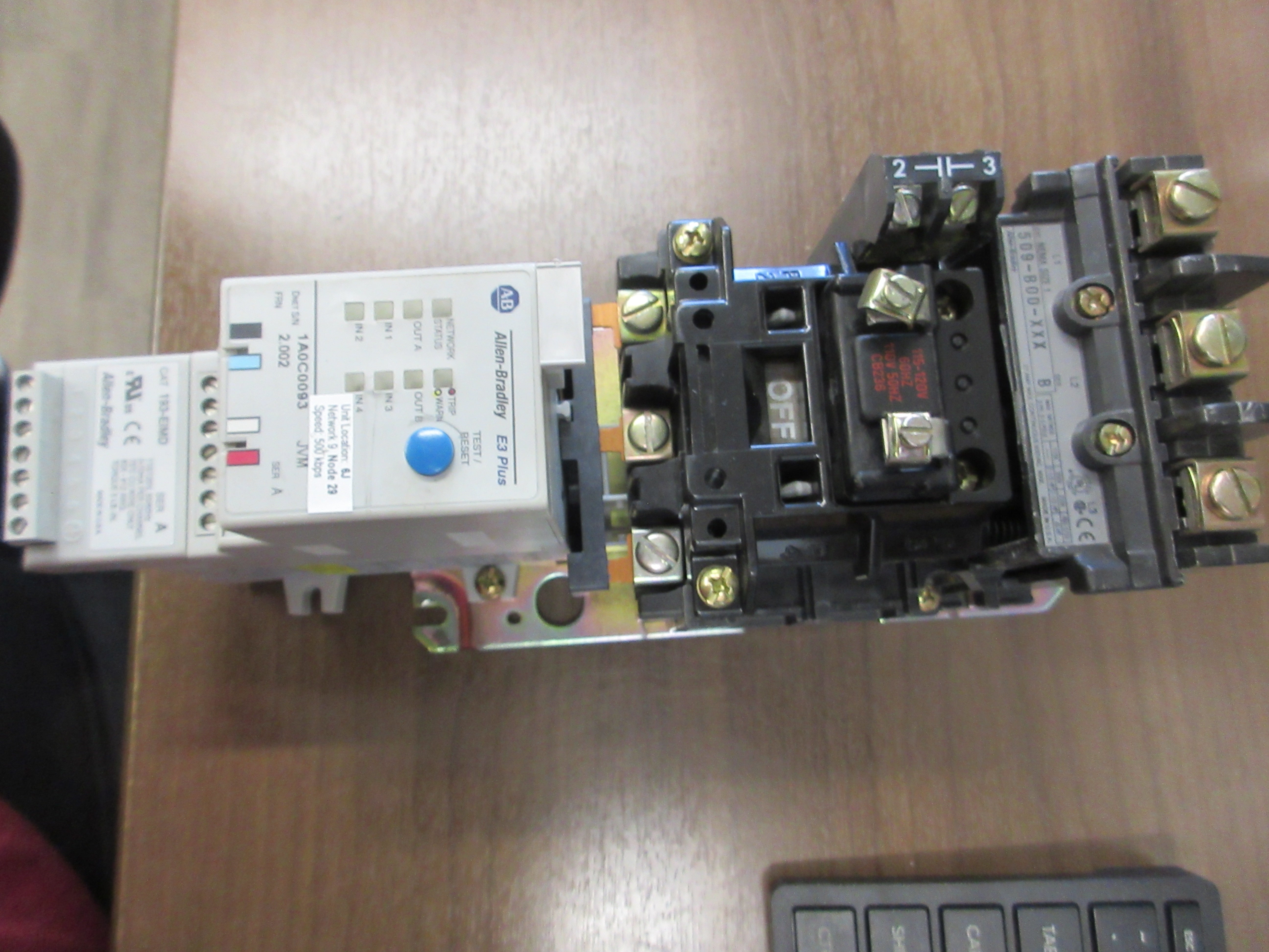 Allen- Bradley Size 1 Starter 509-BOD-XXX / 592-EC 2BC 115-120V Coil Used