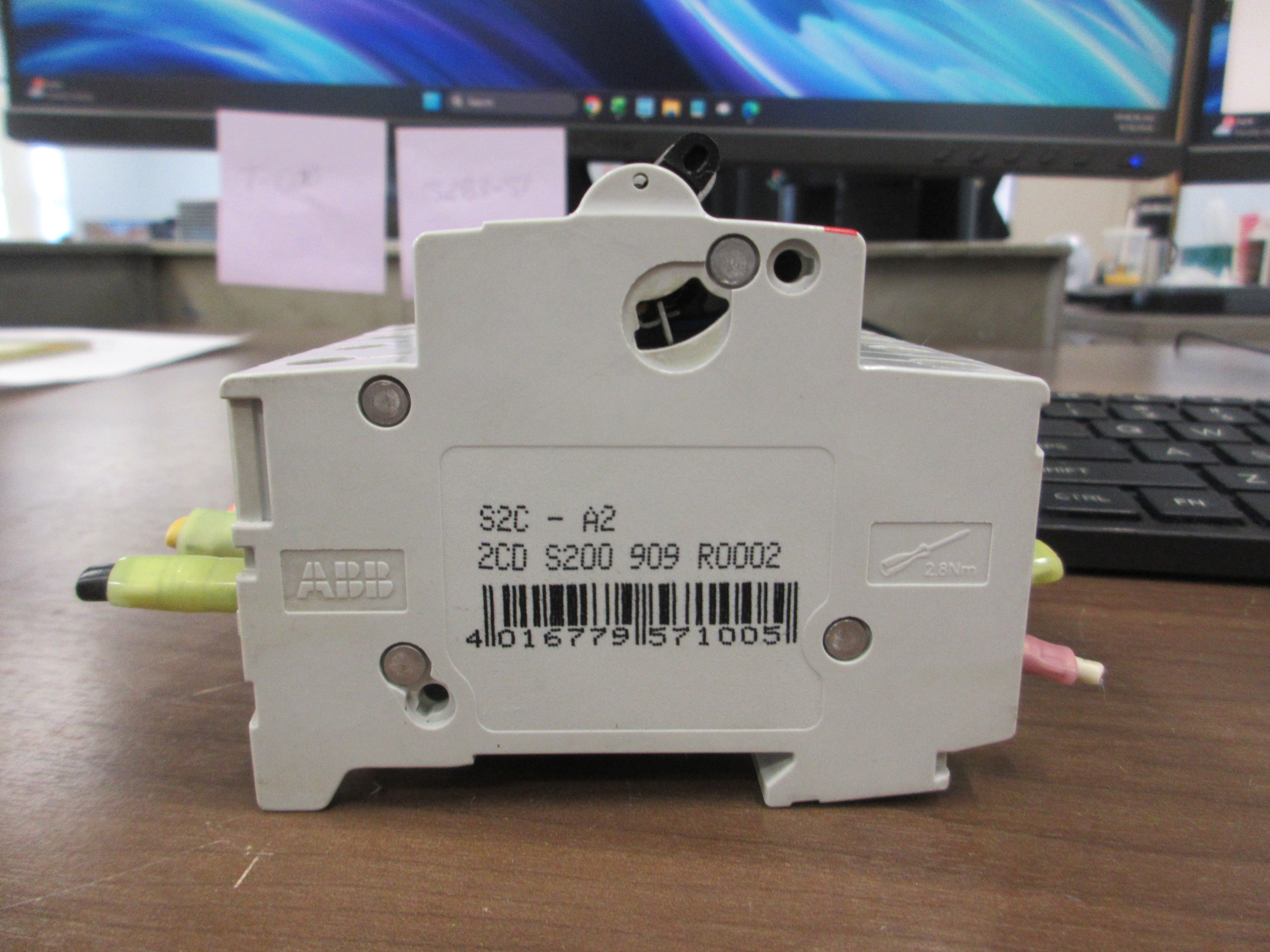 ABB Circuit Breaker W/Adder Pole S203 D4 4 A 400V 4 P Used