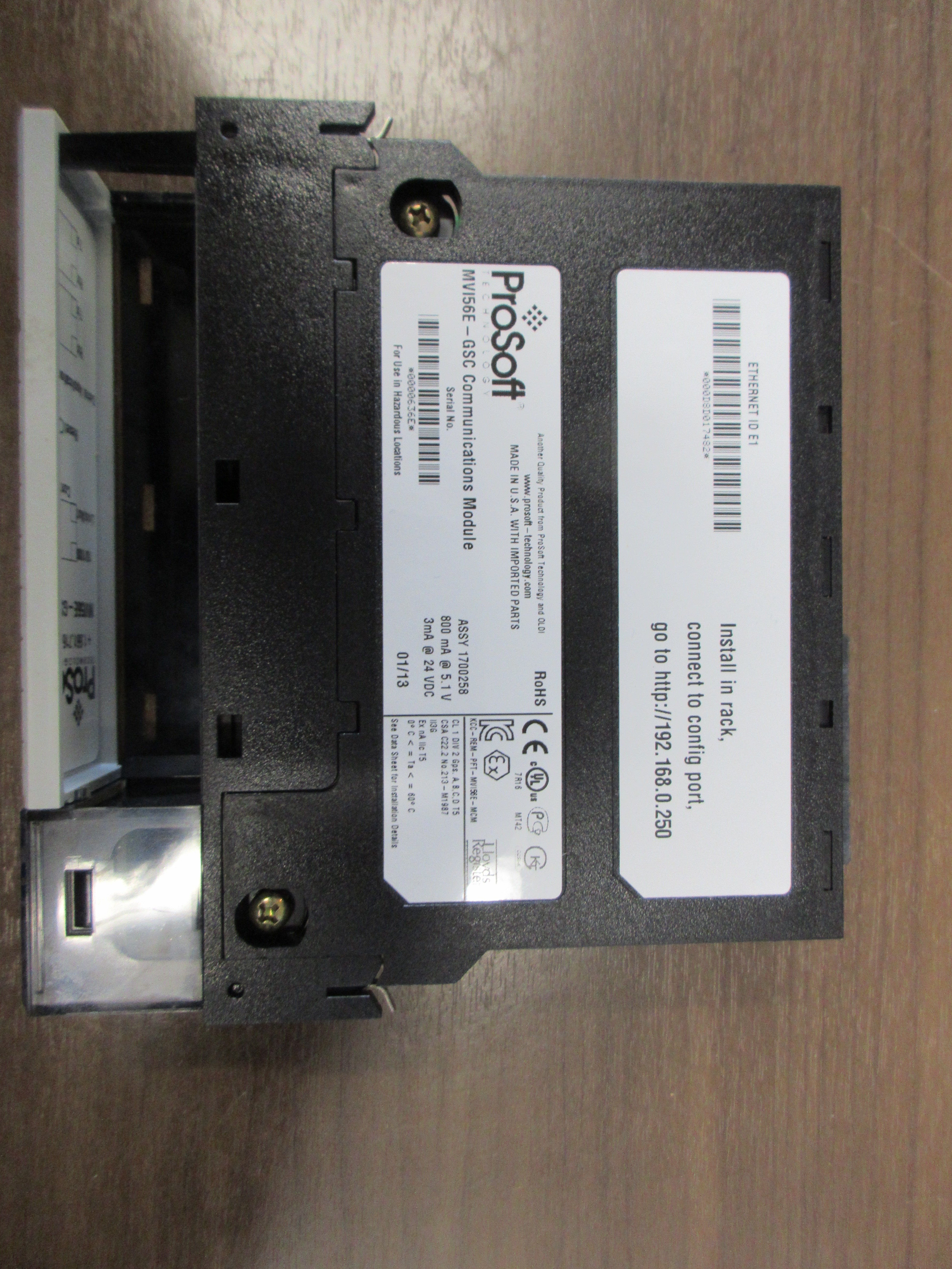 ProSoft Communication Module MVI56E-GSC Used