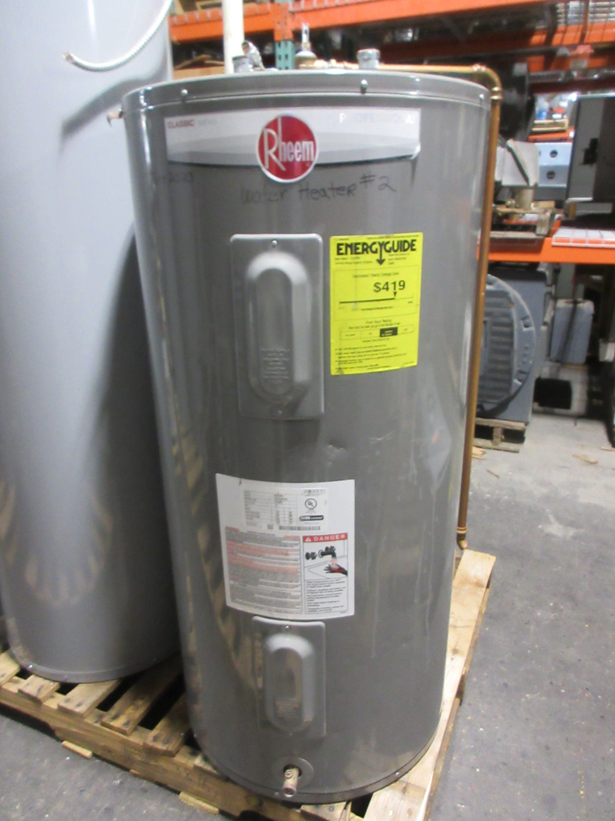 Rheem Classic Series Electric Tank Water Heater PRO E50 M2 RH95 208/240VUsed