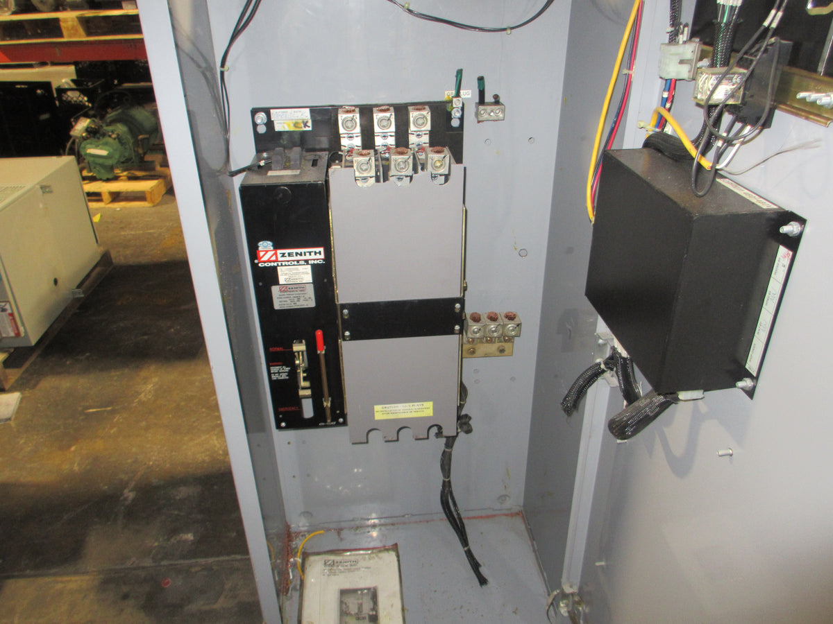 Zenith Controls Automatic Transfer Switch ZTGK40EC-5 400A 480V 60Hz 3Ph Used