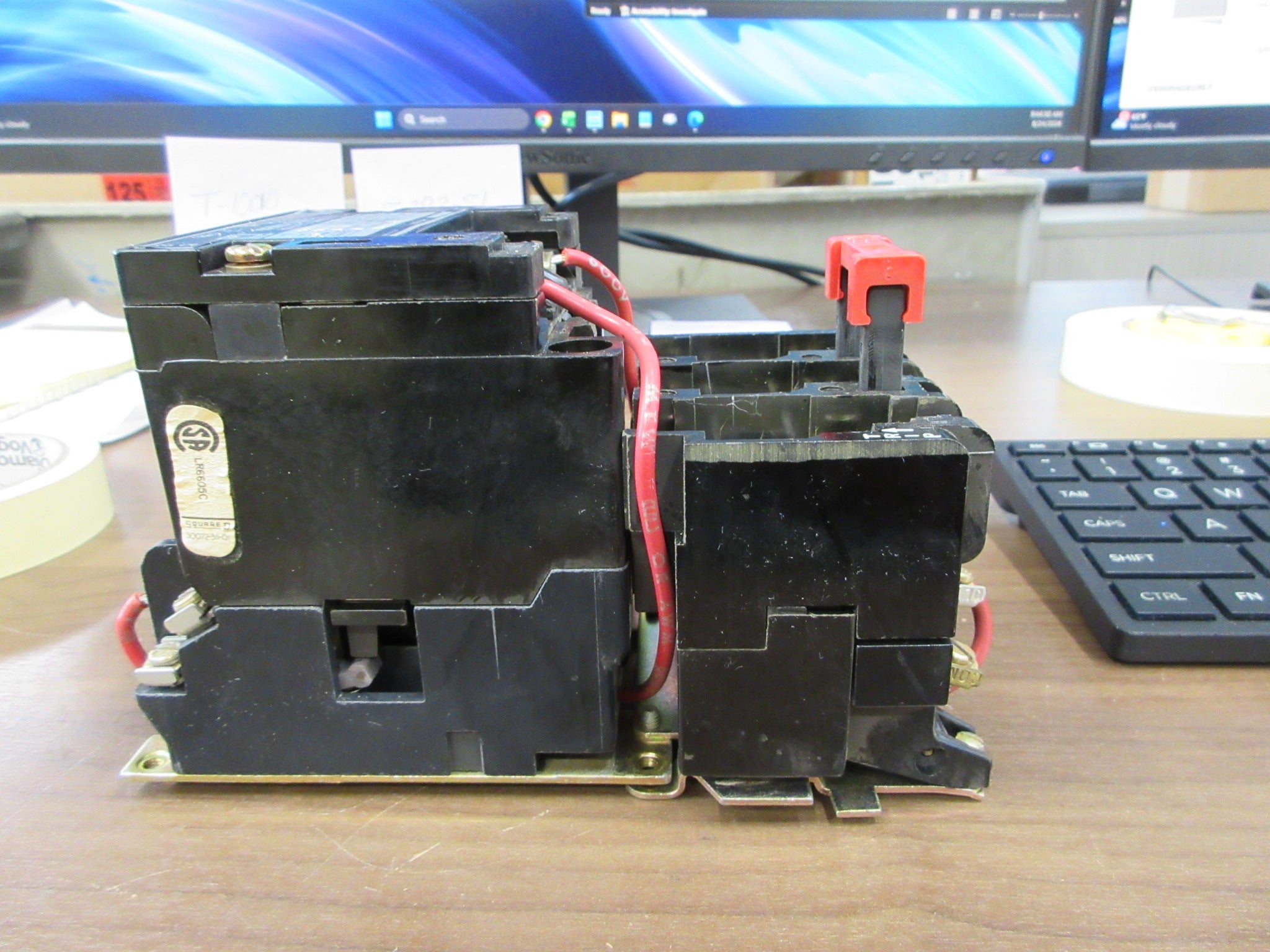 Square D Size 1 Starter 8536 SCO 3 S Ser. A 120V Coil 600V Used