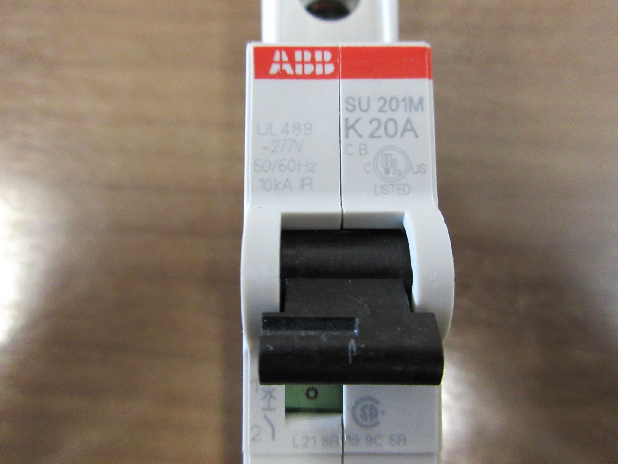ABB Circuit Breaker SU 201M K20A 20A 277V 1P * Lot of 2 * Used