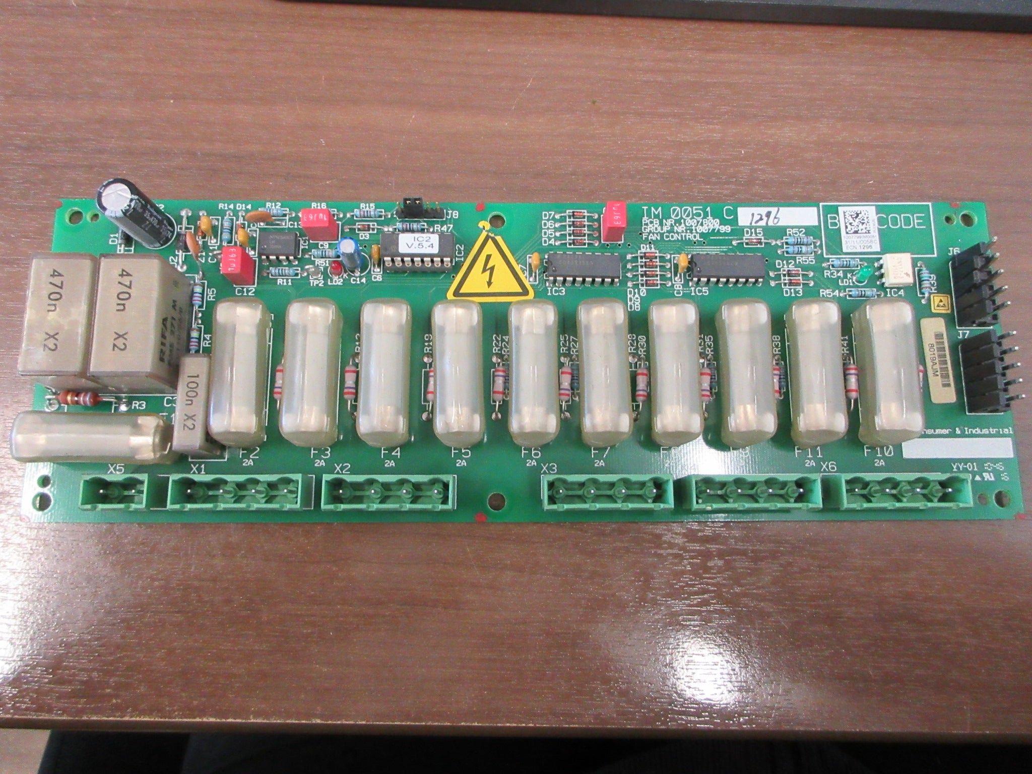 GE IM 0051 C Fan Control Board 1007800 Used