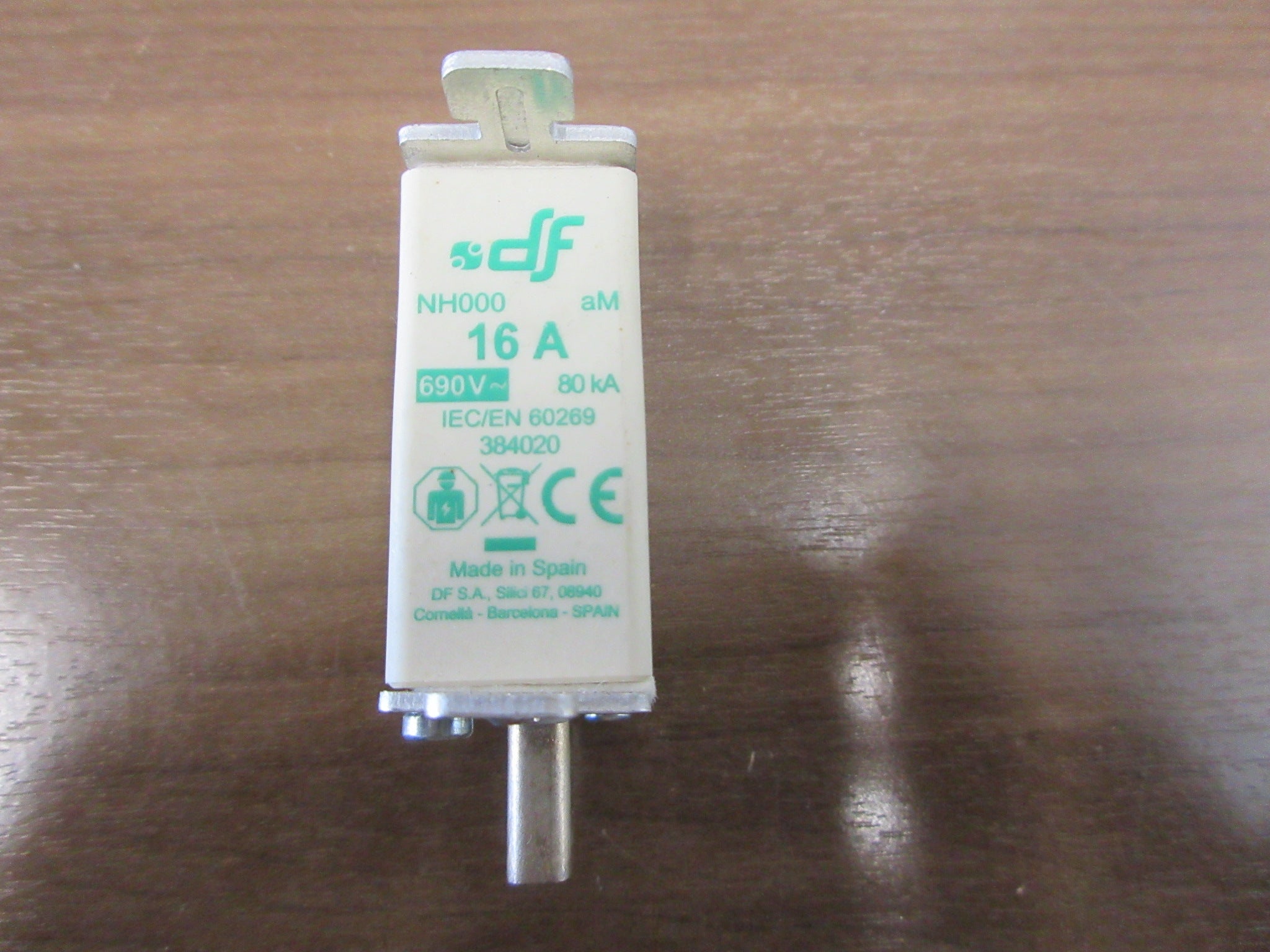 df Electric Fuse 384020 16A 690V * Lot of 3 * Used