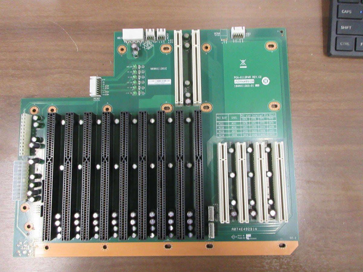 Advantech Barkplane PCA-6113O4R Rev. C2 (7) ISA (4) PCI Slots Used
