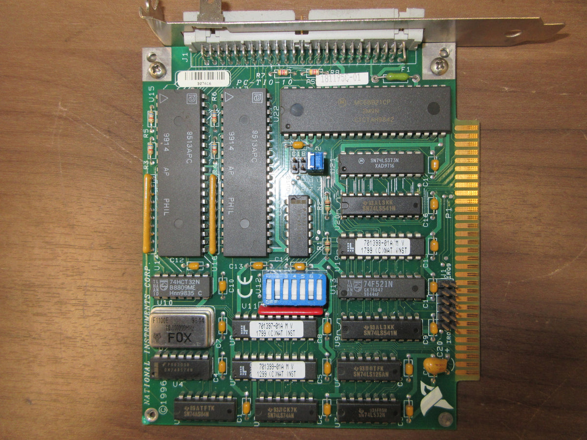 National Instruments Timing & Digital I/O Interfare Card PCA-TIO-10 Used
