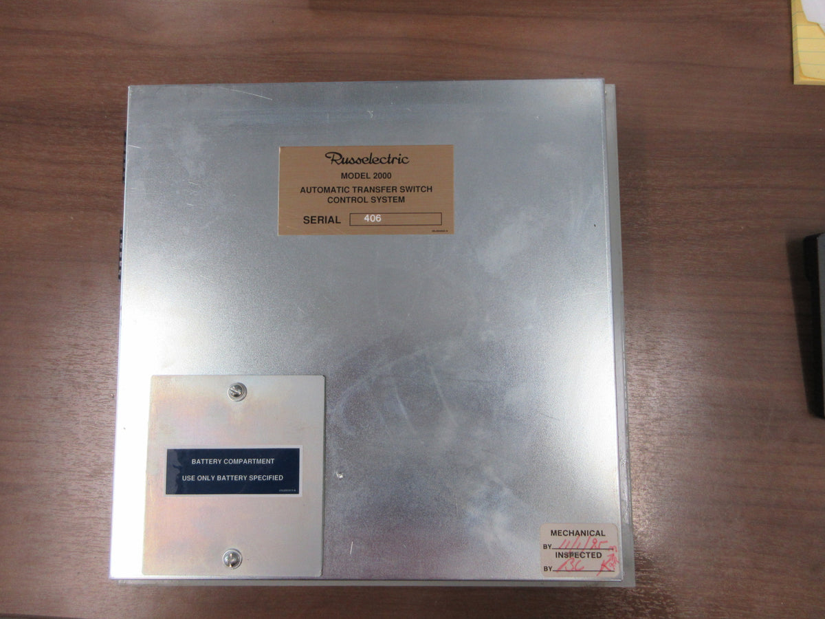 Russelectric Automatic Transfer Switch Model 2000 Used