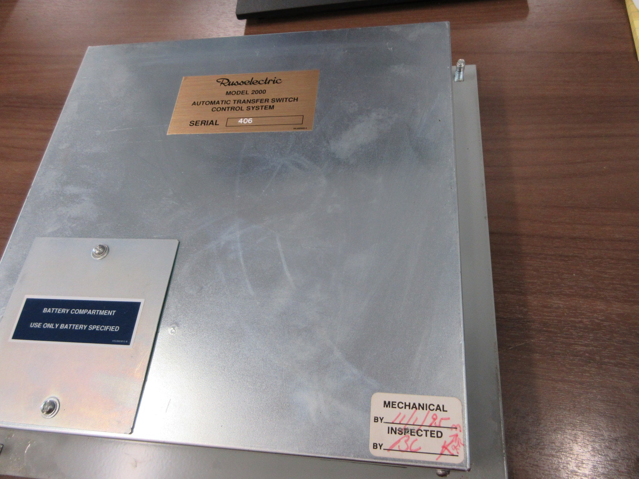 Russelectric Automatic Transfer Switch Model 2000 Used