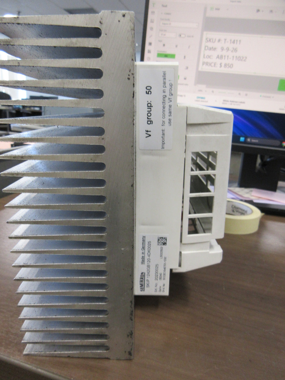 Semikron Skiip Integrated Intelligent Power Module 1242GB120-4DK0025 Used