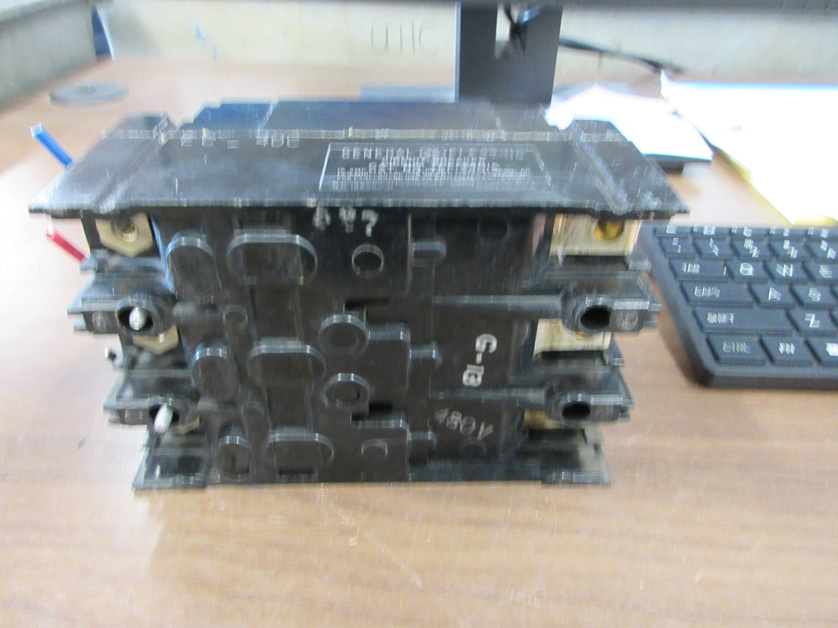 GE Circuit Breaker TEF134015 15A 480V 3P (2 Mounting Screws Used