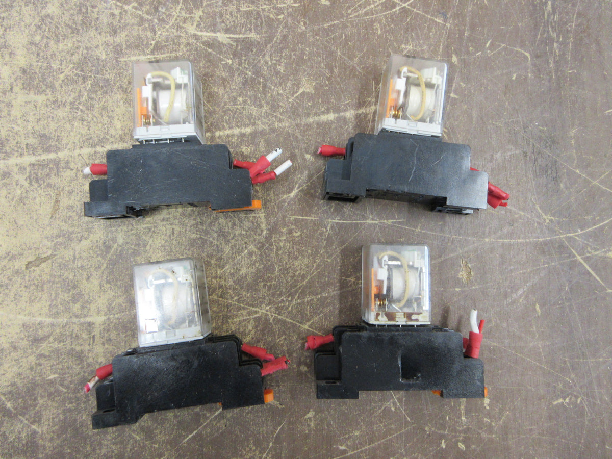 Weidmuller Relay DRM270012L 12DVC Coil W/Base * Lot of 4 * Used
