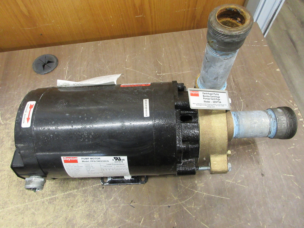 Dayton Bronze Centrifugal Pump 2ZWT3A 1.5 HP 3450 RPM 1.5 GPM Max Used