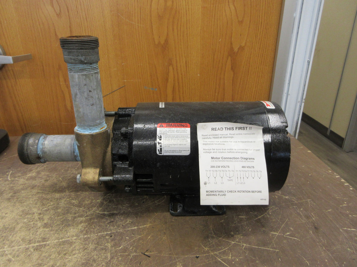 Dayton Bronze Centrifugal Pump 2ZWT3A 1.5 HP 3450 RPM 1.5 GPM Max Used