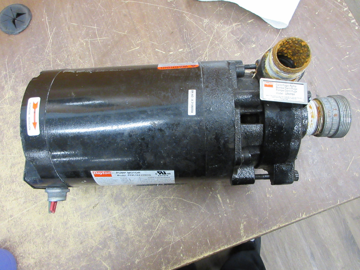 Dayton Centrifugal Pump 2ZWP8A 1.5 HP 3450 RPM 60FT Head Max 1.5 GPM Max Used
