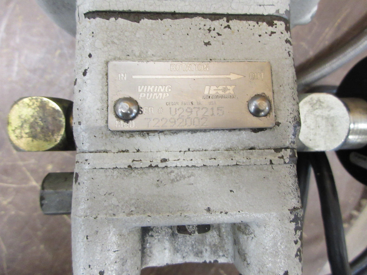 Viking Pump Pump 72292002 0.17 HP 1725 RPM 115/208-230V 1 Ph Used